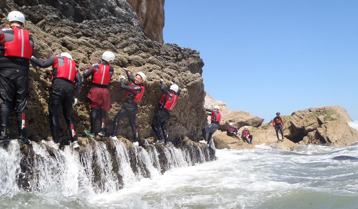 Activities on a short break in Torquay - coasteering