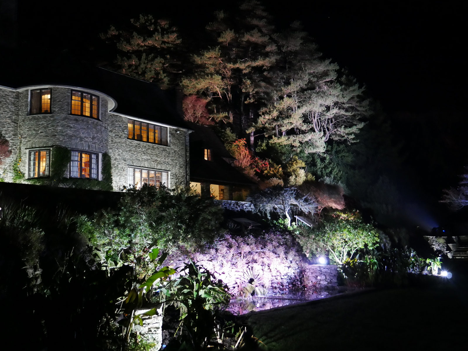 Coleton Aglow - a winter attraction for visitors on short breaks to The Muntham Apartments in Torquay.