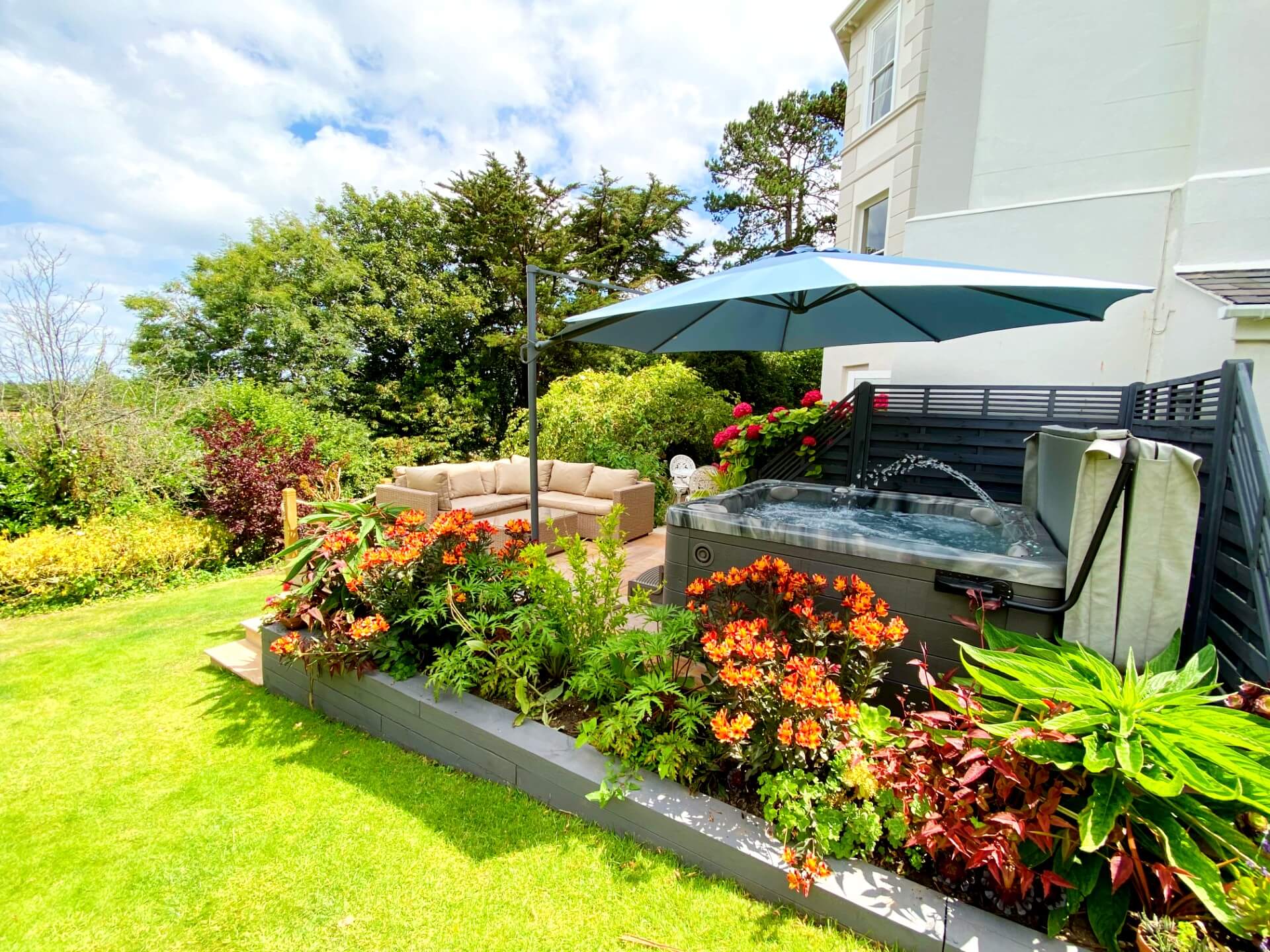 The Muntham Town House in Torquay wit its own private hot tub.