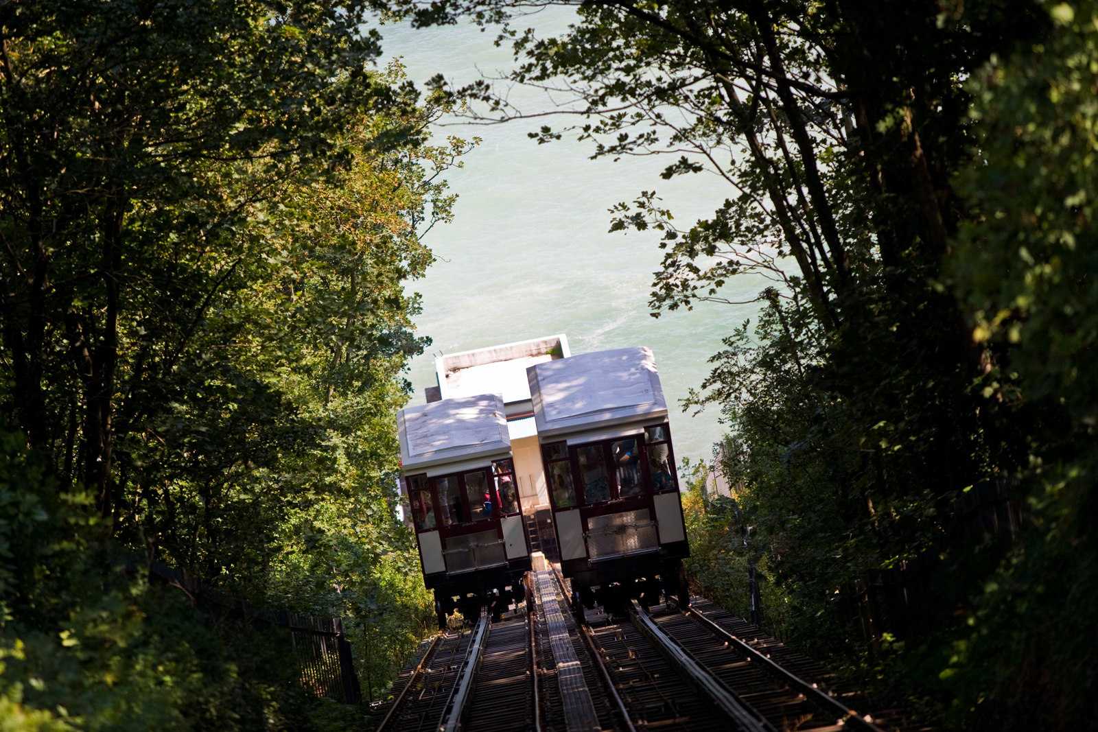 Babbacombe Cliff Railway a great attraction for people on short breaks to Torquay